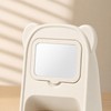 Bear Pen Holder with Mirror, Cute Desk Organizer Pencil Cup