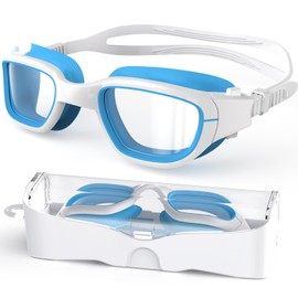 Zeligerstar Kids Swimming Goggles, Anti Fog Swimming Goggles Kids 6-14, UV Protection No Leaking Wide Vision Childrens Swimming Goggles for Kids Boys Girls