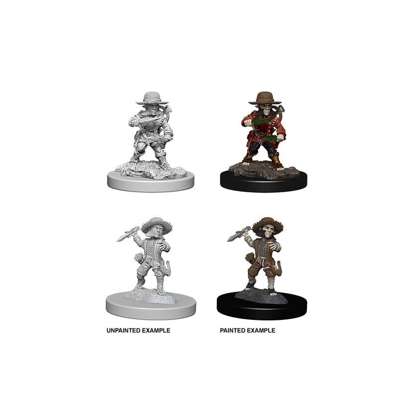 Pathfinder Battles Deep Cuts: Male Halfling Rogue | Unpainted Miniature