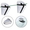 SyiXute Pack of 4 Glass Shelf Brackets, Adjustable Zinc Alloy