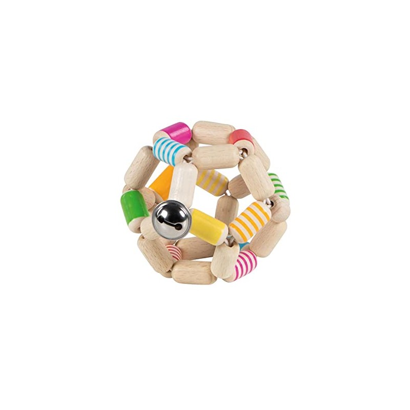 Goki Rattles Elastic Rattle Ball Striped