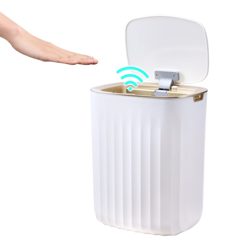ELPHECO 3.5 Gallon Waterproof Motion Sensor Bedroom Trash Can with