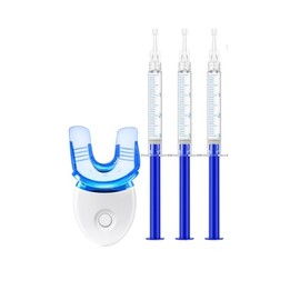 Teeth Whitening Kit for Sensitive Teeth,with 4 Carbamide Peroxide Pen & 1 Remineralization Pen,LED Light,Tooth Whitener Professional Oral Care Gently Yet Effectively Removes Stains