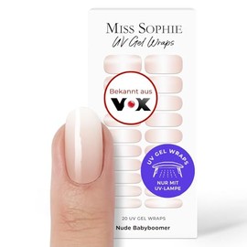 Original Miss Sophie UV Gel Nagelfolien Nude Babyboomer UV I 20 UV Gel Nagellack-Streifen mit Farbverlauf I F√ºr Finger- & Fu√ün√§gel