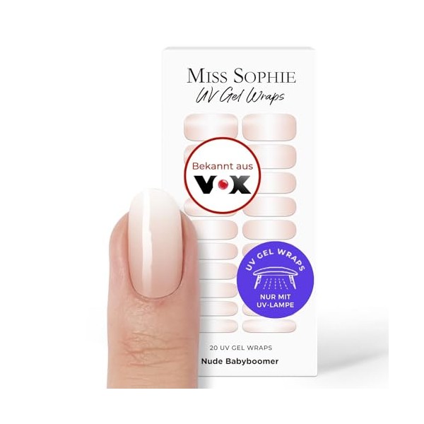 Original Miss Sophie UV Gel Nagelfolien Nude Babyboomer UV I