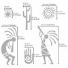 Aleks Melnyk No.494 Metal Stencils, Kokopelli Fertility Deity, Petroglyph Designs,