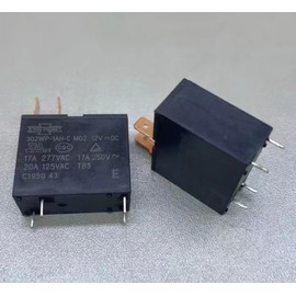 2PCS 302WP-1AH-C 17A 12VDC Relay for Air Conditioner and Water Heater, 6-Pin Circuit Board Compatible with Gree, Midea, Haier