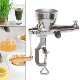 Headery Manual Juice Wheatgrass Presser, Stainless Steel Fruit, Grass Extractor, Citrus Juicer Hand Press for Home, Hotel, Restaurant Use(Silver)