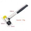 Gummihämmer Schonhammer – Doppelkopf Design mit Rutschfestem PVC Griff -