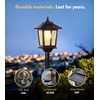 PASAMIC 63" Solar Lamp Post 2Pack, Outdoor Lights Waterproof, Pole