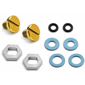 2Pack 34-7 Needle & Seat Hardware Kit compatible with Holley Carburetor 4150 4160 R5000 Float Valve Rebuild Kit, Fuel Valve Seat Lockscrew & Gasket