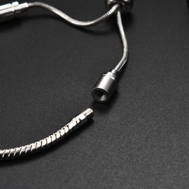 YOTHIWAD 3MM Chain Bracelet for Women, Adjustable Snake Chain Bracelet Charm Bracelet Birthday Christmas DIY Jewelry Gift for women Girls