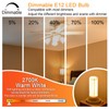 ZHENMING E12 LED Bulb Dimmable Replacement 75 Watt Light Bulbs,