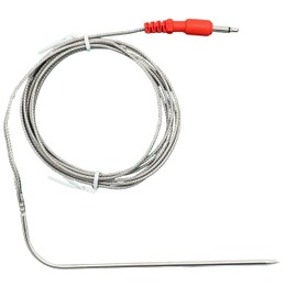 Flame Boss Replacement High Temperature Meat Probe with Straight Plug (Red) 12 Month Warranty