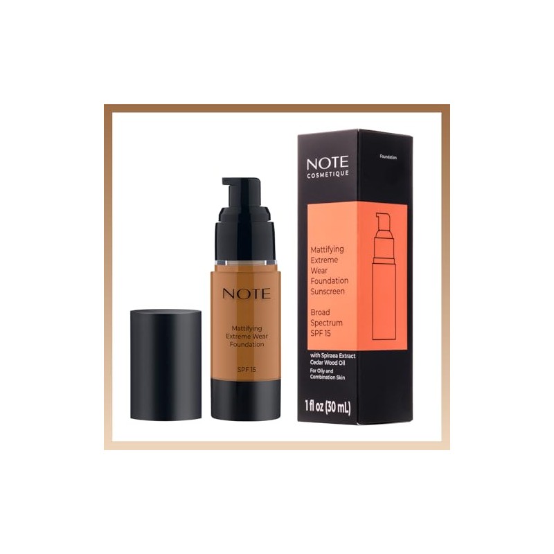 Mattifying Extreme Wear Foundation SPF 15-114 Latte by Note Cosmetique