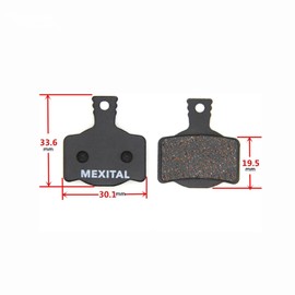 MEXITAL 2 Pairs of Bicycle Disc Brake Pads for Magura MT2/MT4/MT6/MT8/MT4E/MT Trail Rear/MT8 Pro/MT8 SL/MT Sport 06-2