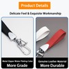 Llavero universal de piel auténtica, llavero de coche resistente, para