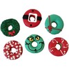 Christmas Donuts Dog Treats- Set of 6- Wreath, Santa, Present