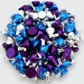 Hershy Kisses Assortment-1.5 lbs Cookies n Cream, Milk Chocolate, and Dark Chocolate Kisses Mix-Individually Wrapped for Holidays, Events, and Sharing(24 oz)