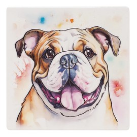 Art of Arora 2952 Bulldog Ceramic Coaster 10 x 10cm