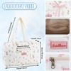 Coquette Bag with Ribbon Pearl Bow - Cute Bear Pattern
