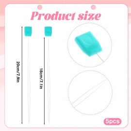 5 Pcs Embroidery Punch Needle Threader, Sewing Machine Needle Threader, Needle Threader Tool, Sewing Needles Easy Thread for Hand Sewing