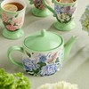 Garden Path 40 oz. Ceramic Teapot with Pink, Purple, and