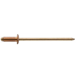 GESIPA 50 x Blind Rivets Copper Diameter 4.0 x 12.0 mm Rivetable Material Thickness: 6.5 - 8.5 mm Rivets in Industrial Quality Buy Hollow Rivets from the Professionals of Blind Riveting Technology