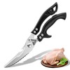 Poultry Scissors Black Household Scissors Professional Meat Shears Sharp Chicken