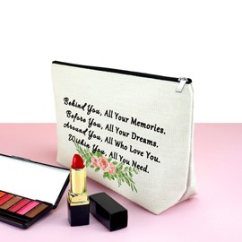 Inspirational Gifts for Women Inspirational Quotes Makeup Bag Uplifting Encouragement Gifts for Teen Girls Daughter BFF Friend Graduation Christmas Birthday Gifts Cosmetic Travel Pouch
