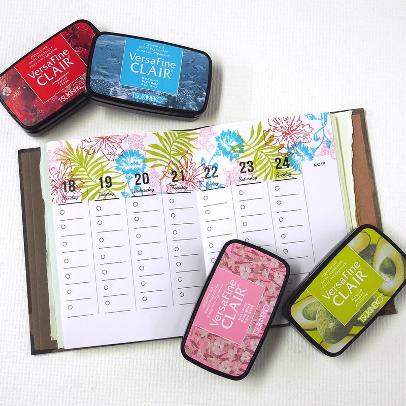 Tsukineko Versafine Claire VF-CLA Natural Color Stamp Stand, Oil-based Pigment