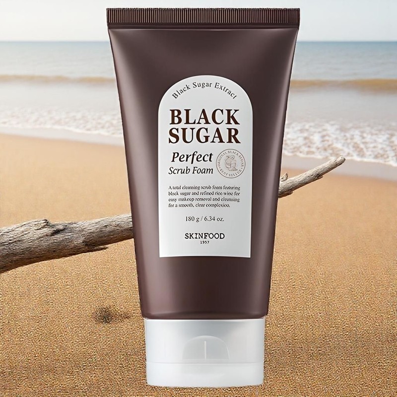 SKINFOOD Foam Cleansing Cleansing Foam Black Sugar Perfect Scrub Foam