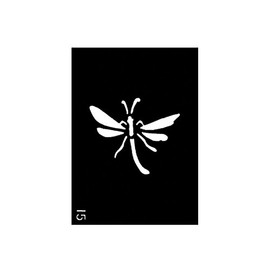 Pochoir pour le Corps format 3'' X 4'' #115 Papillon