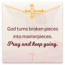 STORYJEWELLERY Cross Bracelet for Women, Christian Gifts for Women, Encouragement Gifts, Get Well Gifts, Spiritual Gifts, Faith Gifts, Religious Gifts, Christmas Gifts, Thinking of You Gifts for Women