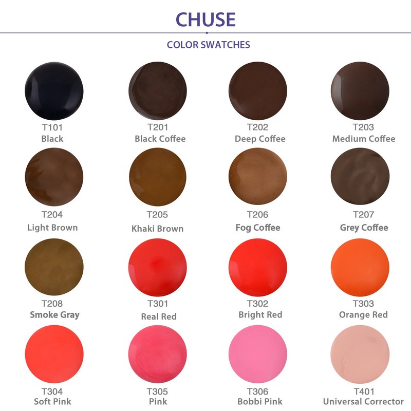CHUSE CHUSE T101 Microblading Micro Pigment Permanent Makeup Tattoo Ink