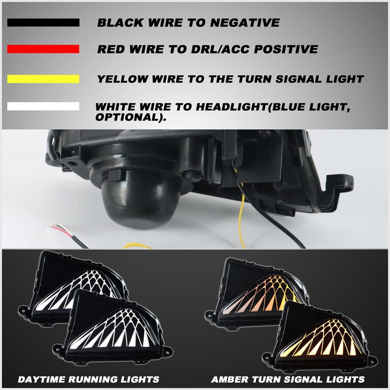 ULTRALTH LED Front Bumper Fog Light Kit for Toyota Prius