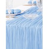 Table Runner-72*304cm (28*120inch) Chiffon Gauze Table Runner Extra Long, Boho