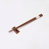 Ishida 60207-5 Miyao Beige Chopsticks and Chopsticks Rest Gift Set