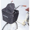 Kawadomi Seisakusho KW-245BD 2-Tier Front Basket Cover, Black Dots
