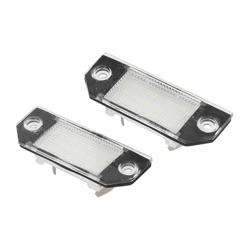 Pair LED Licence Plate Light Anti Rear End Collision Replacement