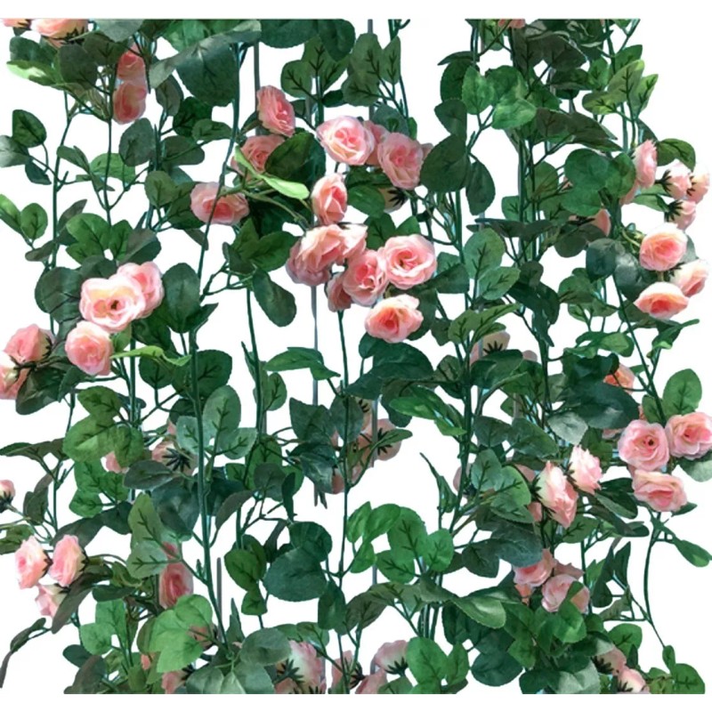 Liven Home & Decor Guia Enredadera Rosa Artificial Flor De