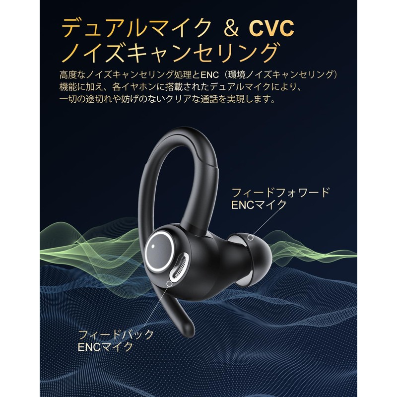 Wireless Headphones, Over Ear, Instant Connection, No Earplugs, Sound Leakage