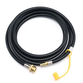 CADUFUELLY 8 Feet RV Quick Connect Propane Hose Converter, Propane Quick Connect Fittings Replacement for 1 LB Throwaway Bottle Connects 1 LB Portable Appliance to RV 1/4" Female Quick Disconnect