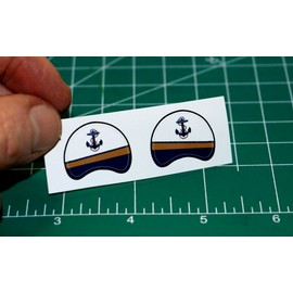 2012 - 2013 Navy Mideshipmen Football Gumball Helmets *DIECUT DECALS ONLY* AAC