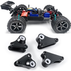 WEFEINO 4PCS Aluminum RC Front Rear Shock Absorber Mount Upgrade Parts for 1/16 Mini E-REV0 VXL RC Car Buggy