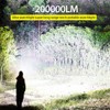 Farsee Linterna Recargable 200000 Lumens, IPX6 Impermeable Luz Militar, Linterna