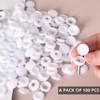 100 Pcs White Screw Cover Caps, Plastic Hinged Screw Covers