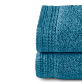 Top Towel - Premium - Large Bath Towels - Bath Towels -2 Hand Towels -50 x 100 cm - 100% Cotton - 600 g - Ocean