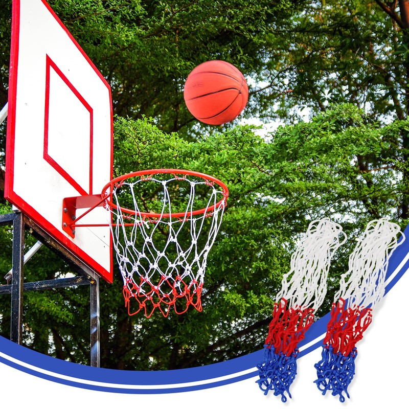 2pcs Basketball Net Replacements, Basketball Net,Basketball Hoop Net For Indoor