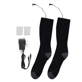Unisex Electric Heated Socks Rechargeable Battery Winter Foot Warmer Thermal SocksUS Plug 100-240V